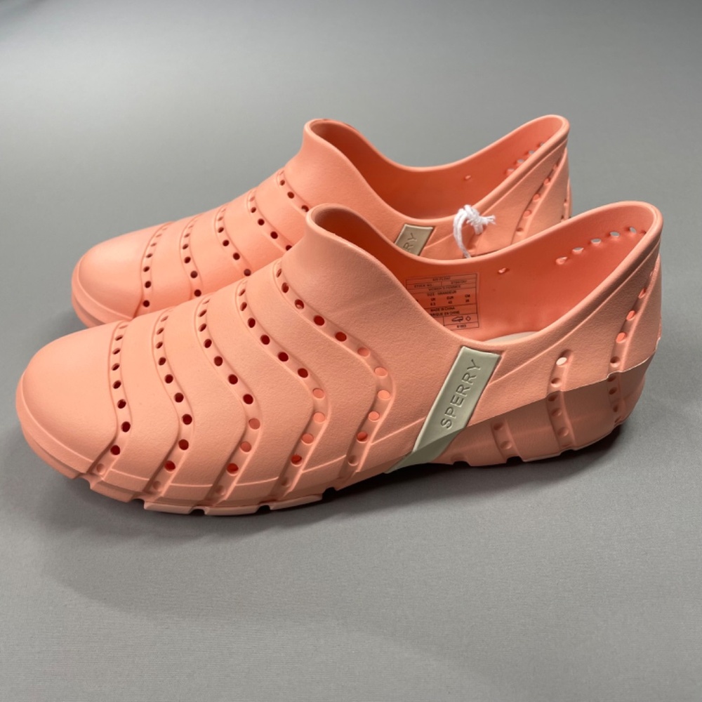 NEW Sperry Shoes Womens 9 pink water strider rubber slip on outdoor kayak boat - Picture 4 of 10